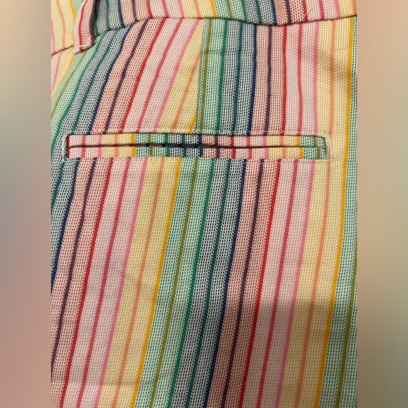Crown & Ivy Shelby colorful rainbow stripe shorts - Picture 9 of 14